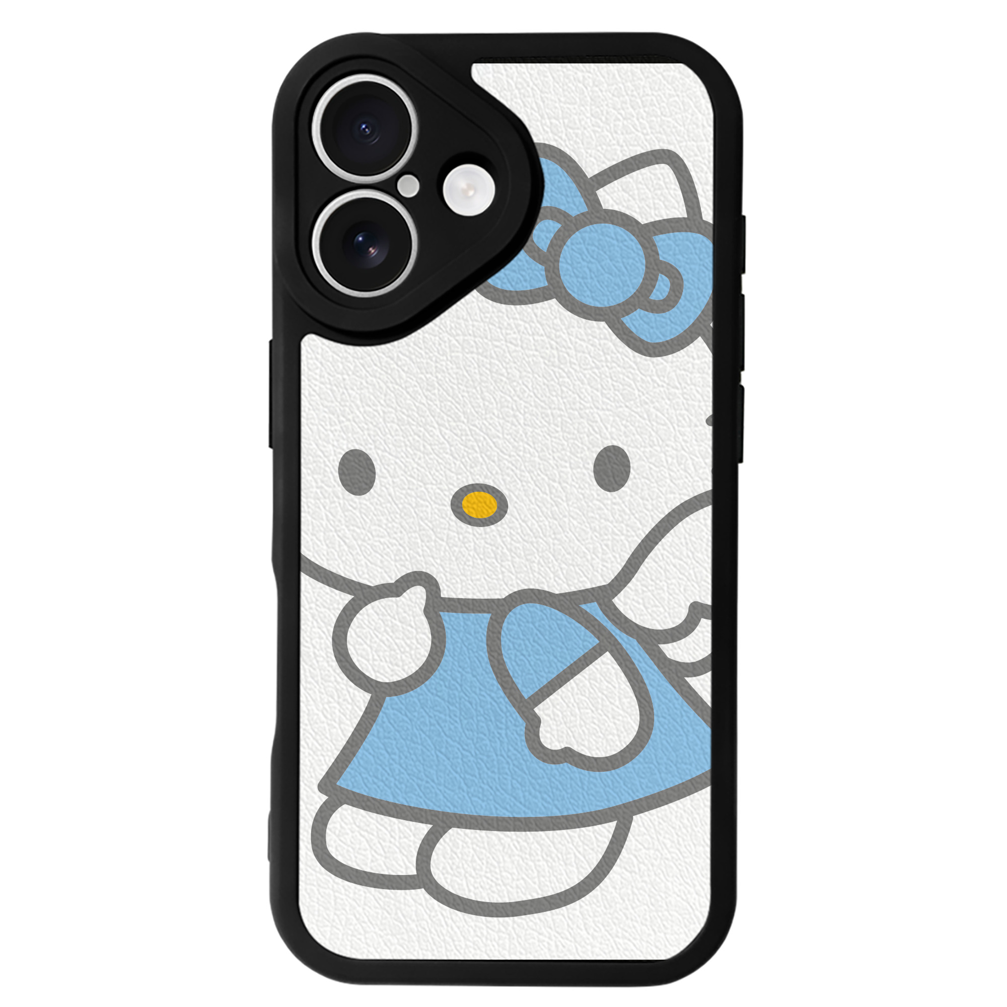 （画像用） Hello Kitty ハローキティ 【iPhone 16シリーズ対応】シリコンスマホケース（レザー調） 材質：シリコン